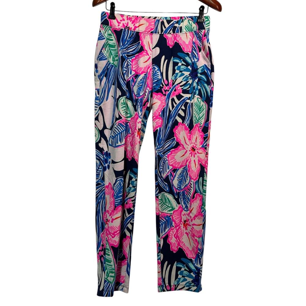 Size S | LILLY PULITZER Women's Malani Knit Straight Leg Pull On Pants